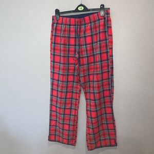 Victoria's‎ Secret plaid red green blue check cotton pajamas pants size small